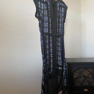 Asymmetrical pattern dress